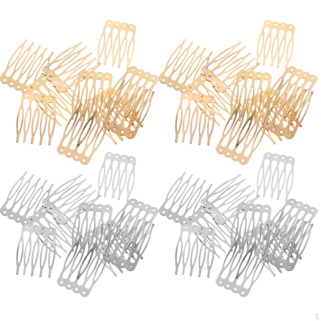 40 5 Combs Hair Clips Pins for Bridal DIY Headwear Crafts