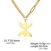 Dawapara African Berbers Symbol Necklace Amazigh Letter Yaz Ethnic Necklace Tribe Amulet Stainless Steel Religious Jewelry