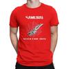 Trend O Neck Cyber Samurai Punk Tees Short Sleeve Clothing Gift Idea Never Fade Away T Shirt Men's Pure Cotton Awesome T-Shirts