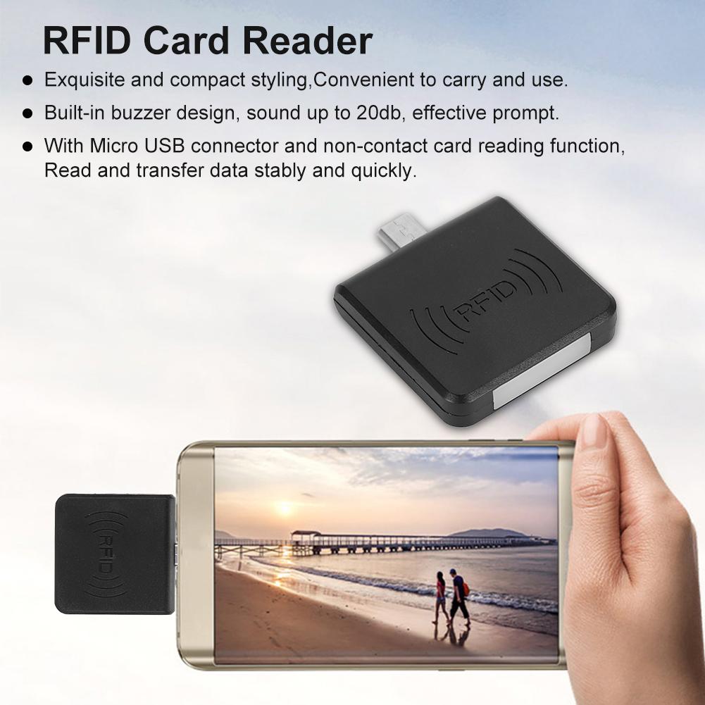Non Contact   Card Reader Adapter ID Mobile Phone Smart   USB Converter(White )