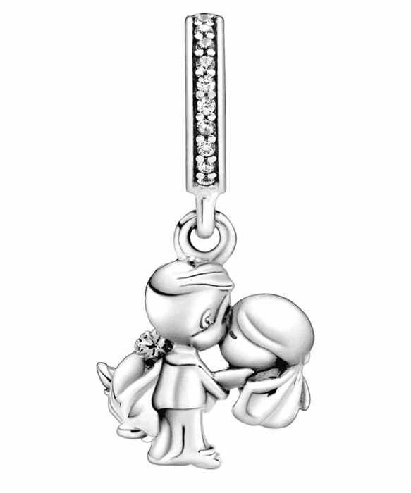 Charm - Pandora - 798896C01 - Argent - Gris - Femme