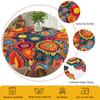1 Piece Of Bohemian Round And Rectangular Tablecloth, Available In Various Sizes, Polka Dot Print Design, Hippie Culture, Carnival Decoration, Mexican