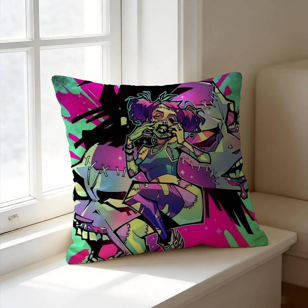 The Band M-Mindless S-Self I-Indulgence  Pillow Case Square Double-Sided Sofa Cushion Cover Bedroom Bedside Pillow