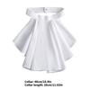 Elegant Pleated Collar Detachable Layered Neck Accessory For Women Men Kids Comfortable Polyester Fashion