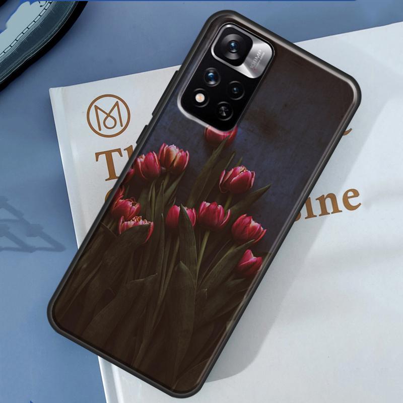 Tulips Flower Case For Xiaomi Redmi Note 14 13 11 9 10 12 Pro 9S 10S 11S 12S Redmi 10C 12C 13C 14C Cover