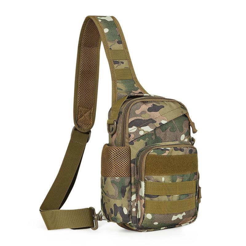 2024 New Sports  Backpack Shoulder Bag  Chest Bag Men Outdoor Hiking Camping   Hunting Fishing Pack Sling Molle Usb Bag Bag