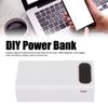 10W   18650 Portable Power Bank Case L12 Mobile Battery   12 Batteries Capacity with 2 LED Lights LCD Display