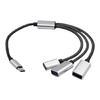 USB Splitter Cable 1 Male To 3 Female USB+USB C Expander Multiport Data Split Adapter USB Port Extender for PC