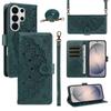 Mandala Embossed PU Leather Wallet Phone Case For Samsung Galaxy S26 Ultra S25 Edge S24 S23 S22 Plus S21 S20 FE A57 A37 A17 A07
