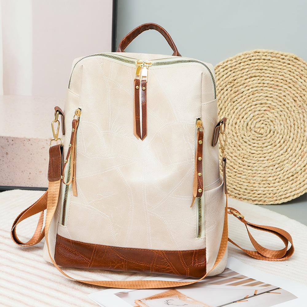 

Женский легкий повседневный рюкзак большой вместимости 2024 года - Универсальная корейская мода 30cm Width x 14cm Depth x 34cm Height