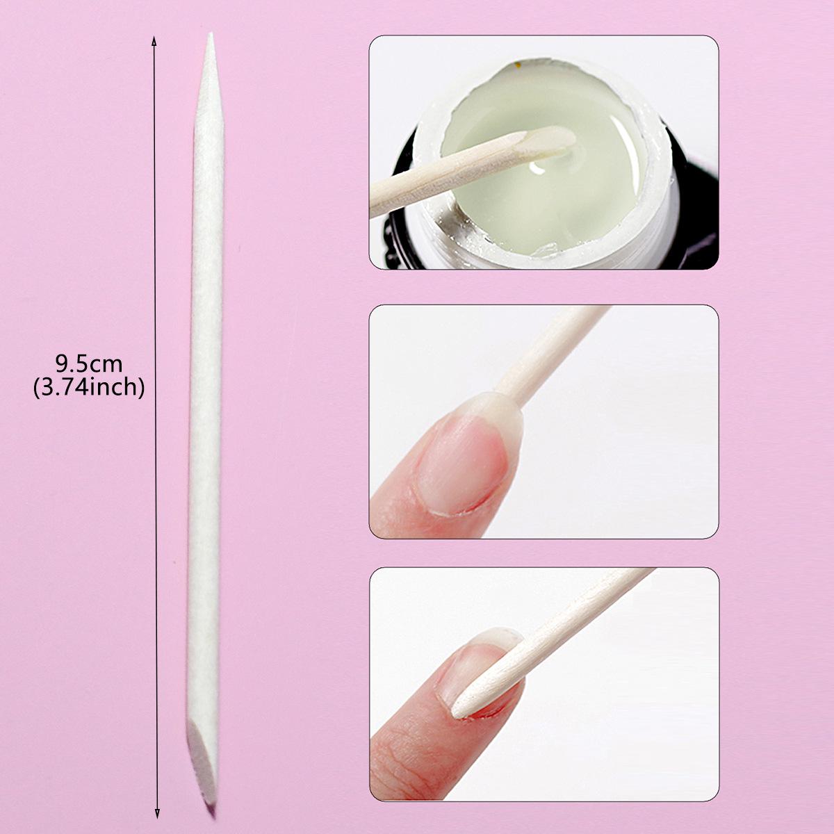 4-Piece Nail Care Kit: Orange Stick, Purple Half-Moon Sponge, Nail Repair File, Toe Separator