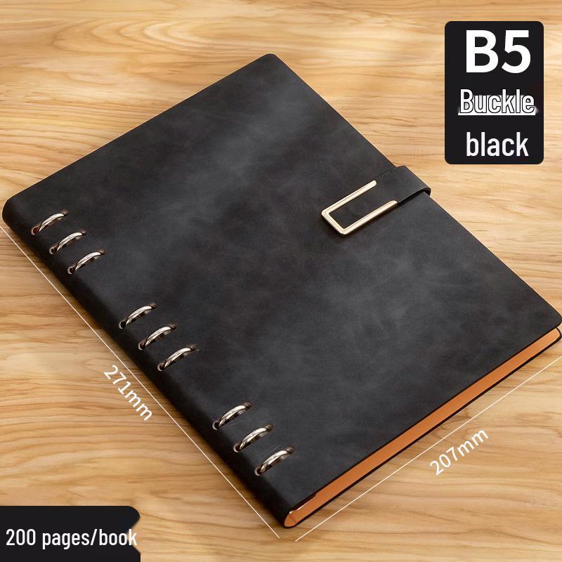 İş ve Öğrenciler İçin Çıkarılabilir Sert Kapaklı Gevşek Yapraklı Defter