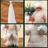 Christmas Festives Santa Ornament 11Inch Fabric Figurine Holiday Decoration For Indoor Photography And Party Themes