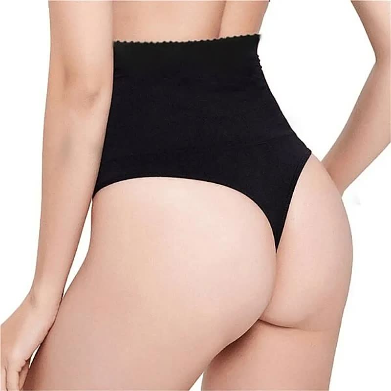 Damskie stringi z wysokim stanem majtki wyszczuplające sylwetkę bezszwowa bielizna majtki stringi wyszczuplające brzuch XS-XXXL