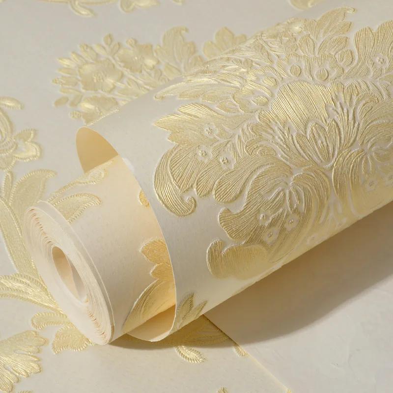 3D Wallpaper Exquisite Embossed Home Decor Bedroom Living Room Deco Modern Wallpaper Self Adhesive Contact Paper Papel Pared