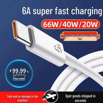 6A Super Fast Charging USB-C Cable for Huawei Honor Phones - 66W Charger Cable