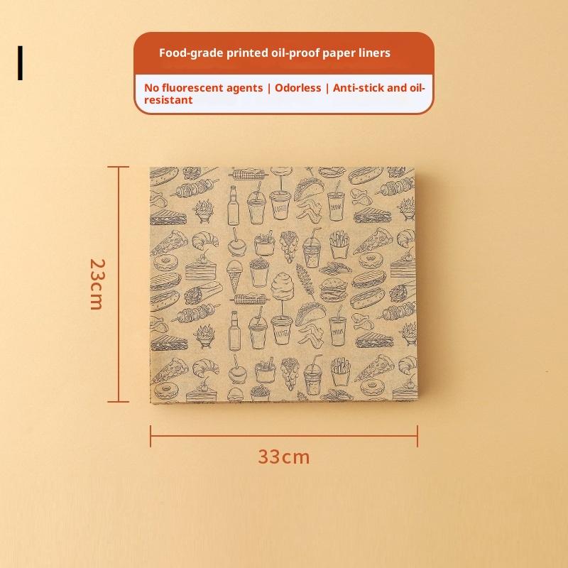 100 Adet Yağ Geçirmez Pişirme Gıda Ambalajı Wax Kağıt Burger Patates Kızartması Sarma Yağlı Kağıt Mutfak Sandviç Ekmek Gıda Pişirme Aletleri