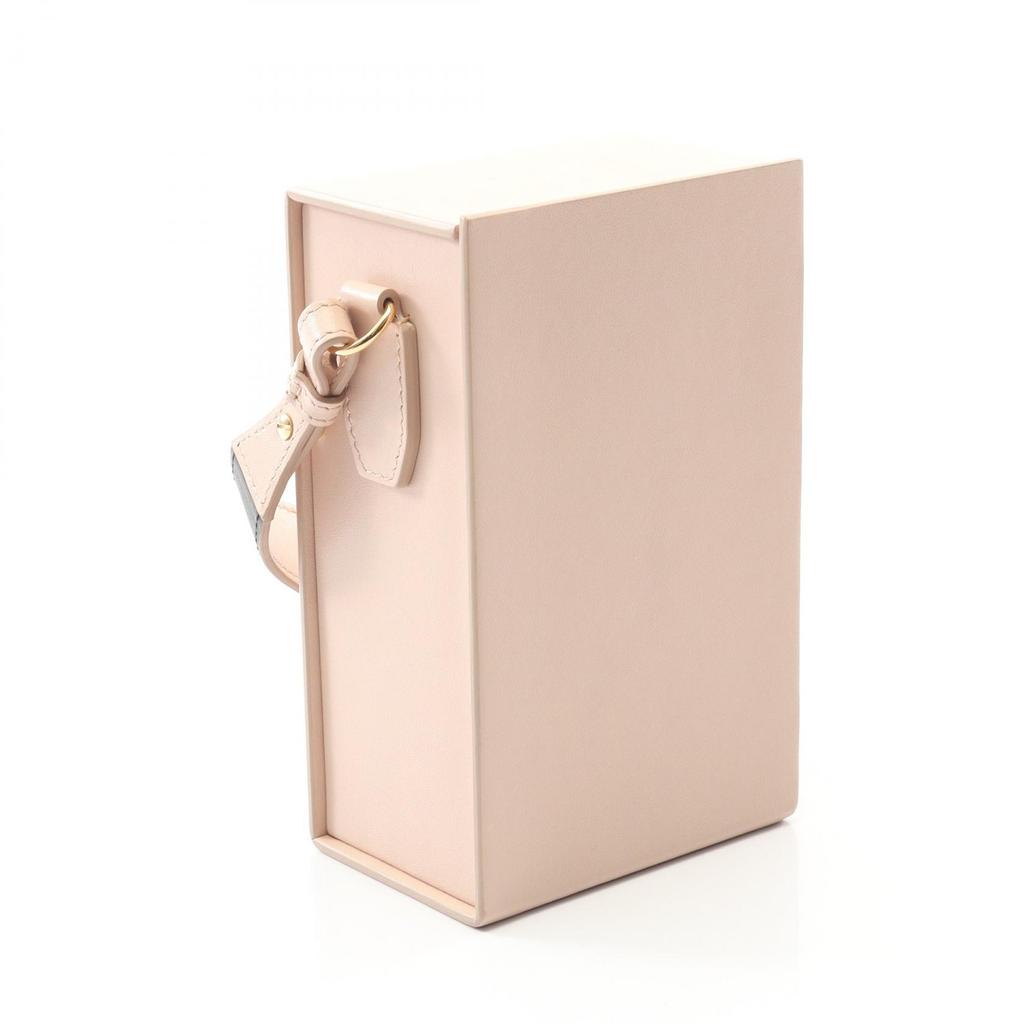 Used FENDI box Shoulder Bag leather Pink Used Women