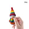 1/16/32Pcs 2D Flat Wooden Snowman Hanging Ornament Colorful Knit Style Snowman Pendant For Christmas Tree Xmas Holiday Decor