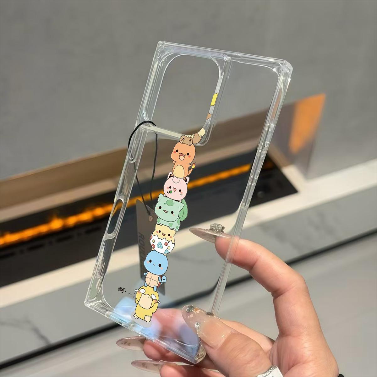 

Clear Square Back Tube Case Protection For iPhone 13 15 Plus 11 12 16 ProMax 14 Pro Max Anti-Oxygen,Cute Elf Pattern Casing iphone 11 ProMax