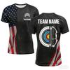 Lustige individuelle Namens-3D-Druck Bogenschießen Herren-T-Shirts Mode Bogenschießclub Personalisiertes Team-T-Shirt Lässige Kurzarm-Lockere Oberteile