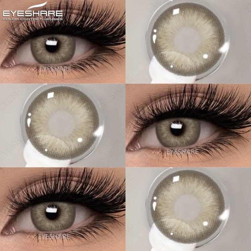 Eyes 1 Pair Colored Contact Lenses For Eyes Korean Brown Contact Lenses 14.5mm Big Eye Lenses Annual Student Beauty