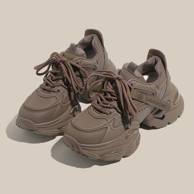 Platform Daddy Shoes Women's Autumn and Winter American Retro Lightweight Casual Sneakers