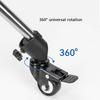 C-Shaped Casters for Photography Tripod Dolly with Brake 2-Inch Light Stand Wheels Suitable for Mounting Diameter Up To 28 Mm 360° Swivel Casters