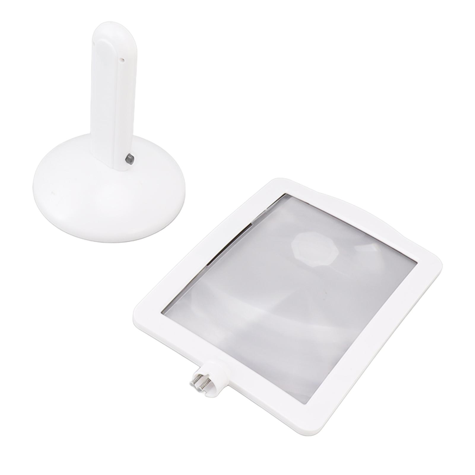 

Desktop Reading Magnifier Glass 180 Degree Rotatable Desktop Magnifying Screen Glass with LED Light