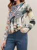 2025 Women's Geometric Pattern Loose Long-Sleeve Sweater - Autumn/Winter Collection