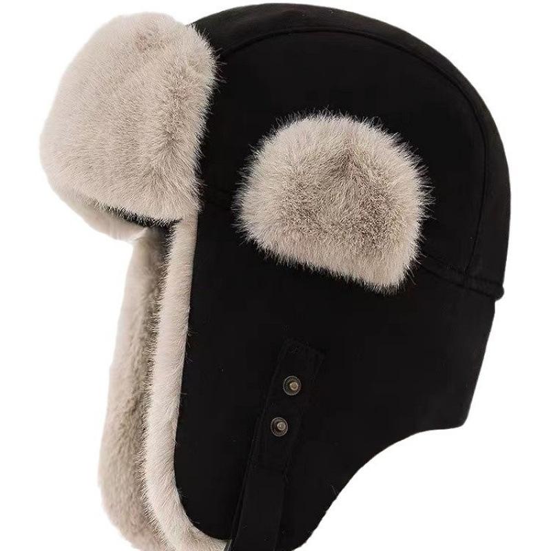 Lei Feng hat imitation suede ear protection winter warm hat men's cycling windproof and cold Northeast thickened versatile