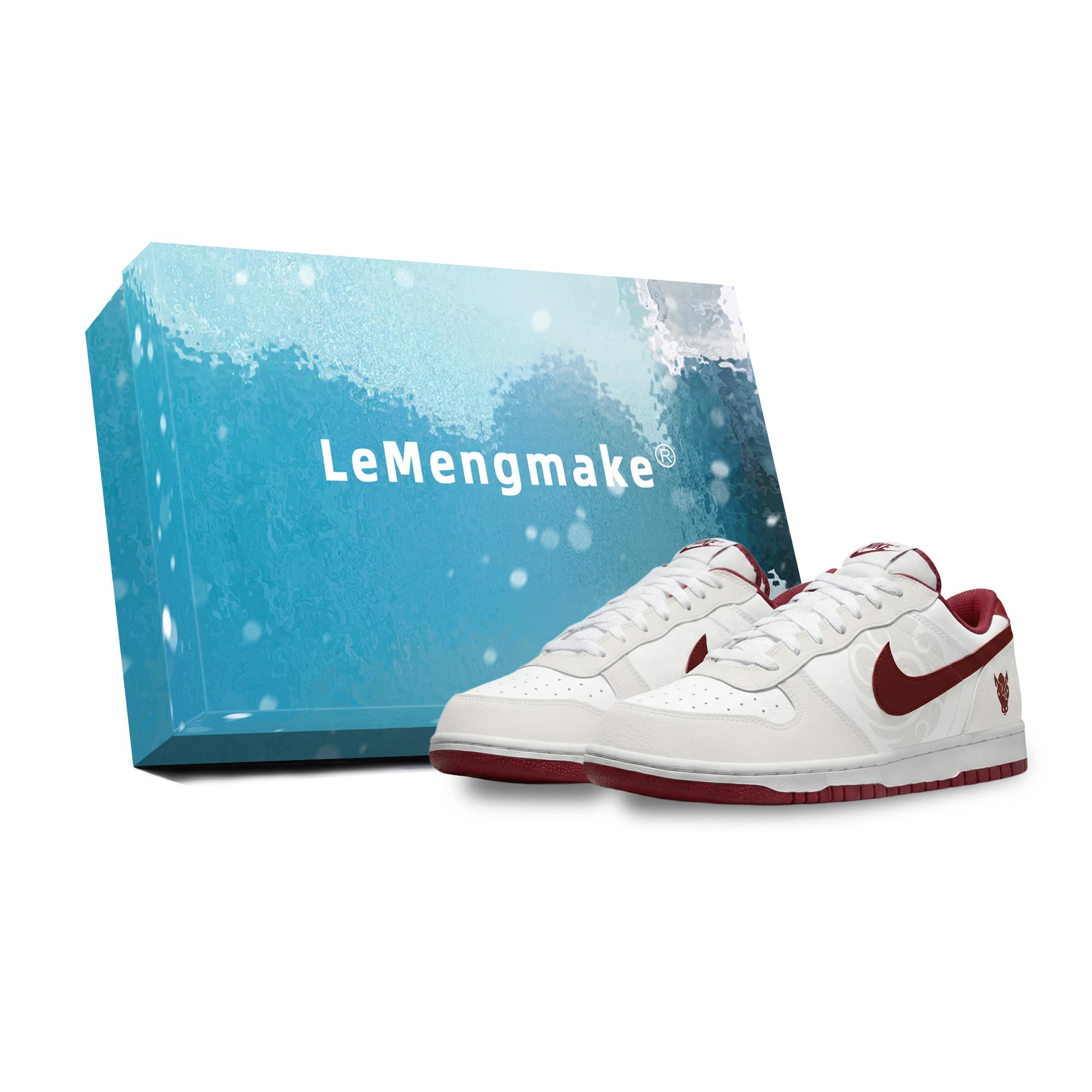 

Nike Big Lemon Joy Low top Skateboard Shoes Men s Ecru 355152-150(Team399-S-BOX) 40