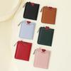 Läderkorthållare Miniplånbok Dam Kortplånbok Taggar Hållare för flickor Busskortfodral med dragkedja Slim ficka
