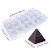1PC Various Shape Chocolate DIY Mold Lips Pyramid Diagonal Cube Lemon Diamond Rose Football Handbag Heart Candy Tool Gadgets ZYF