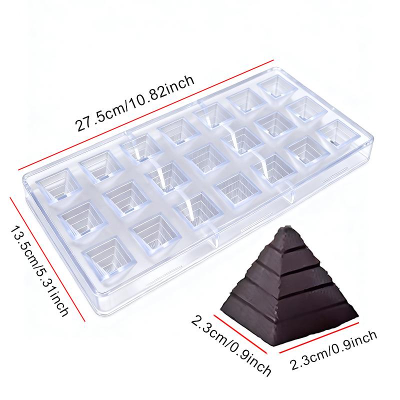 

1PC Handmade Chocolate Shaping Mold Lips Pyramid Diagonal Cube Lemon Diamond Rose Football Handbag Heart Bonbons Baking Tool ZYF