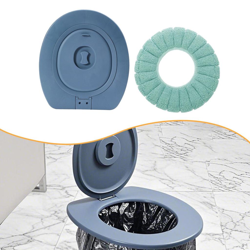 Bucket Toilet Seat with Lid Thickened Home Use Universal Outdoor Camping for Car