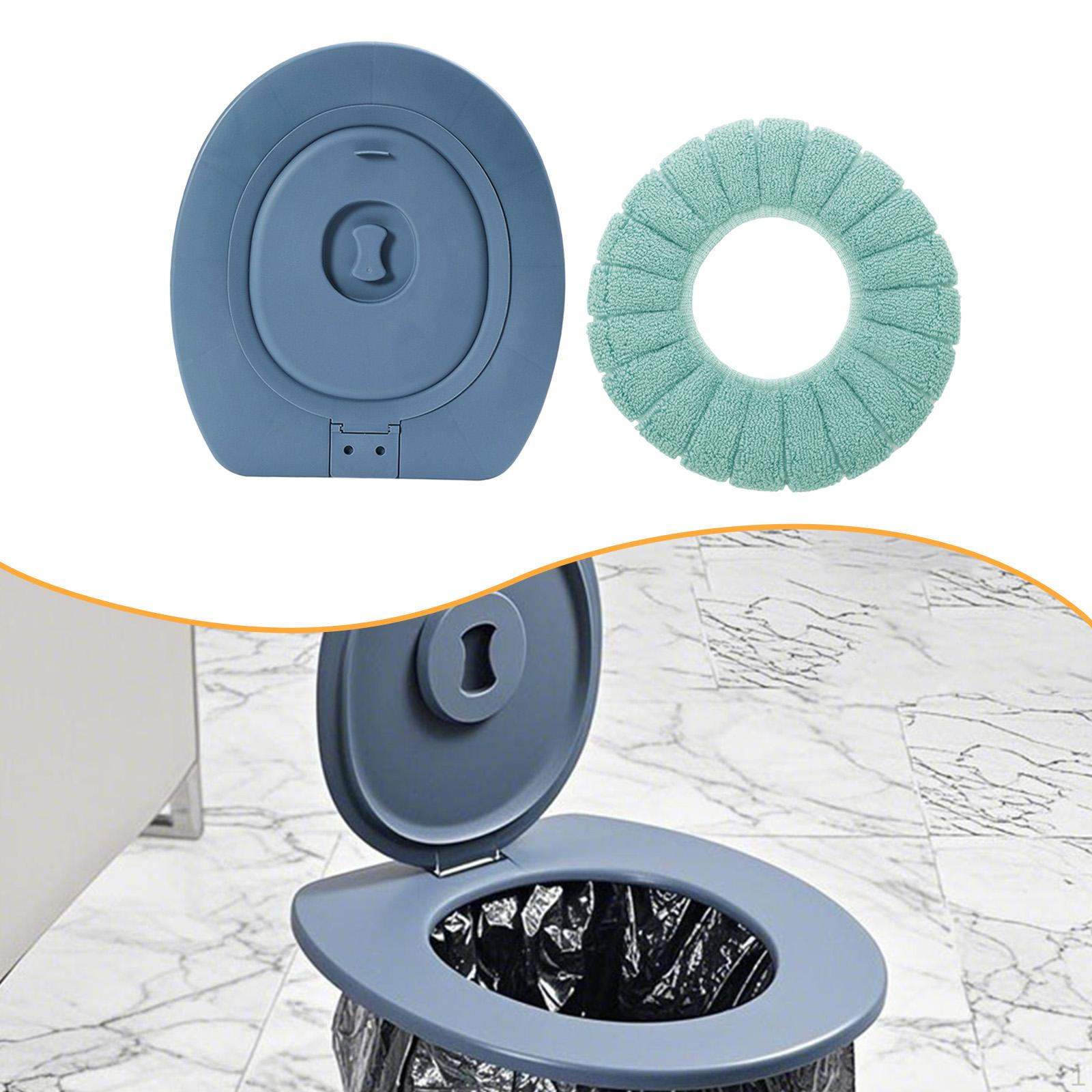 

Bucket Toilet Seat with Lid Thickened Home Use Universal Outdoor Camping for Car