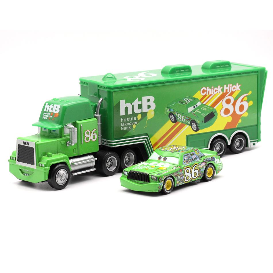 Pixar Racing 3 Toy Lightning Mcqueen Jackson Storm Chick Hicks Mack Truck Collection Die Metal Model Collection Kids Gift