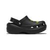 Crocs Classic Platform Clog Graffiti 1999 EVA Trend Personality Versatile Hole Shoes Unisex Same Green and Yellow