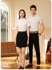 HS-3301: Light Luxury Cool Polyester Spandex Polo Shirt, Solid Color Lapel, New Short Sleeve T-shirt.