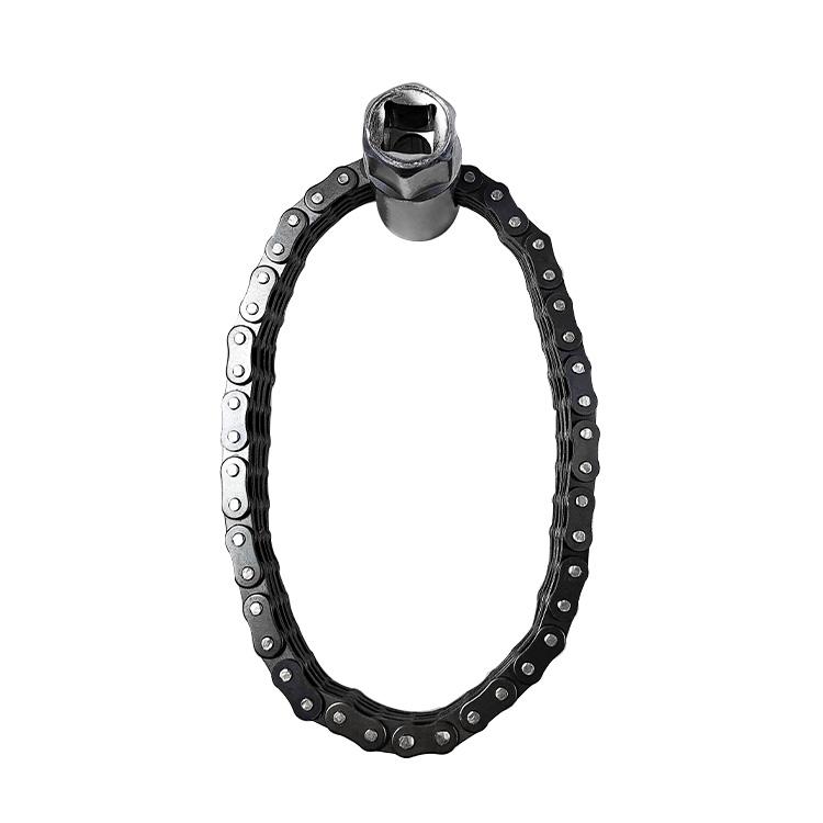 44-Section Chain Wrench Adjustable High Carbon Steel Chain Oil Filter Wrench Double Chain Sleeve Type Oil Filter Wrench 44 section chain