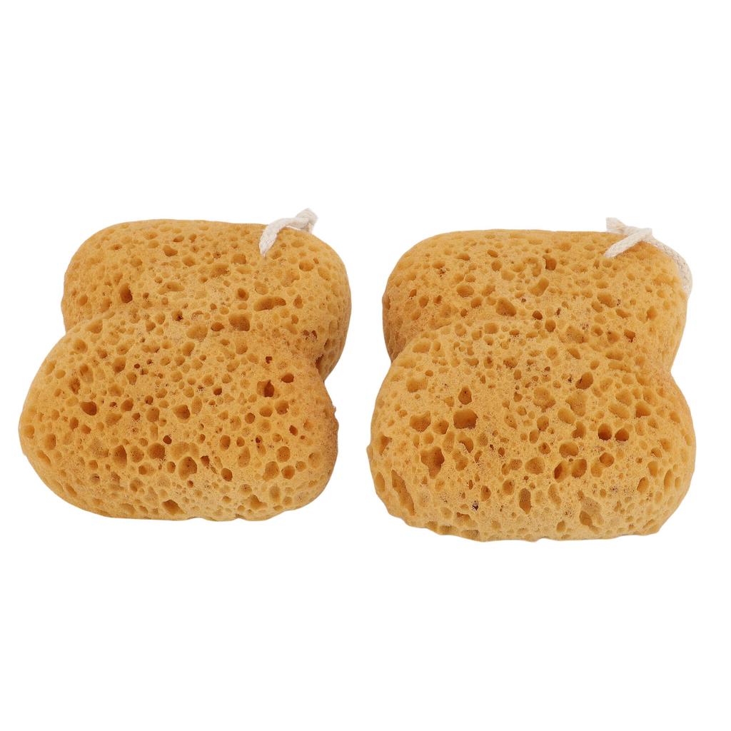 2 Pcs Exfoliating Bath Sponge Gentle Reusable Porous Shower Body Loofah Sponge for Massage
