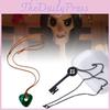 Cartoon Necklace Coraline Key Pendant Alloy Resin Material Children Fans Gift