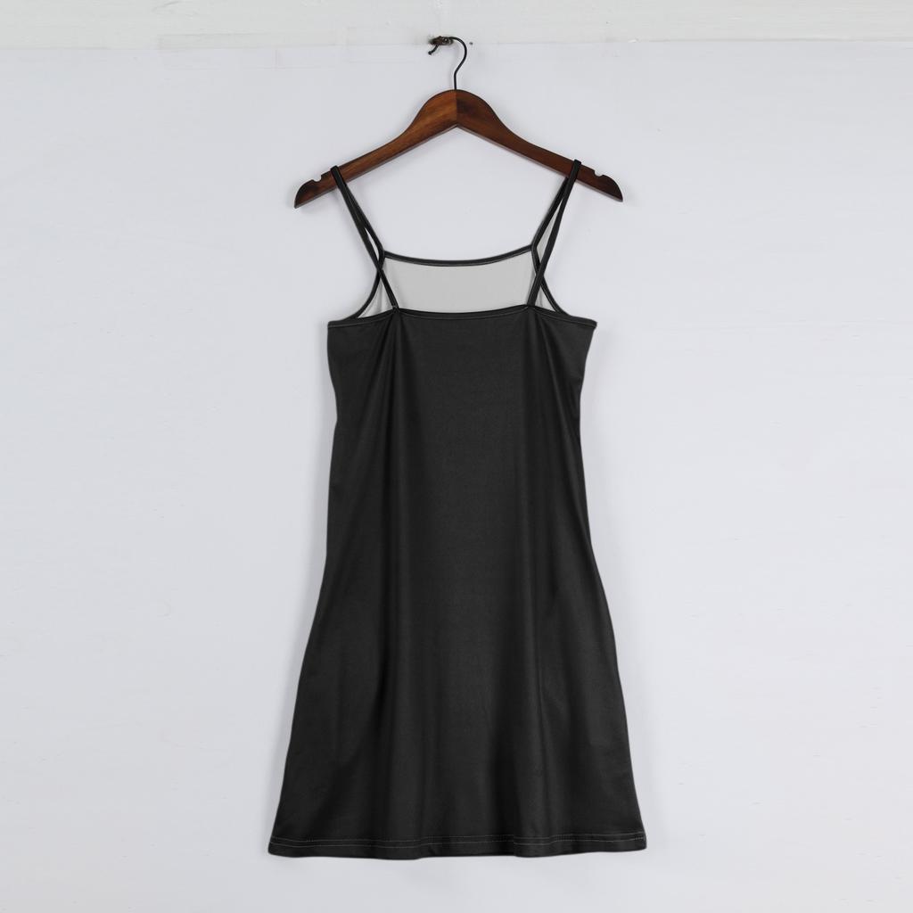 Children's Sleeveless Square Neck Summer A-Line Casual Holiday Suspender Dress