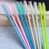 50 Stück Pinsel Wimpern Make-up-Pinsel Einweg Mascara-Stäbchen Applikator Spoolies Augenwimpern Kosmetikpinsel Wimpernverlängerungswerkzeug