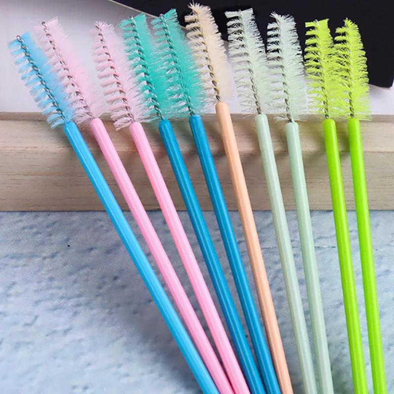 50 Stück Pinsel Wimpern Make-up-Pinsel Einweg Mascara-Stäbchen Applikator Spoolies Augenwimpern Kosmetikpinsel Wimpernverlängerungswerkzeug