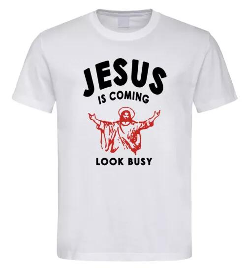 

Иисус грядет Футболка Занят Религия Христианство Смешной Шинейд О Коннор 1070 2XL