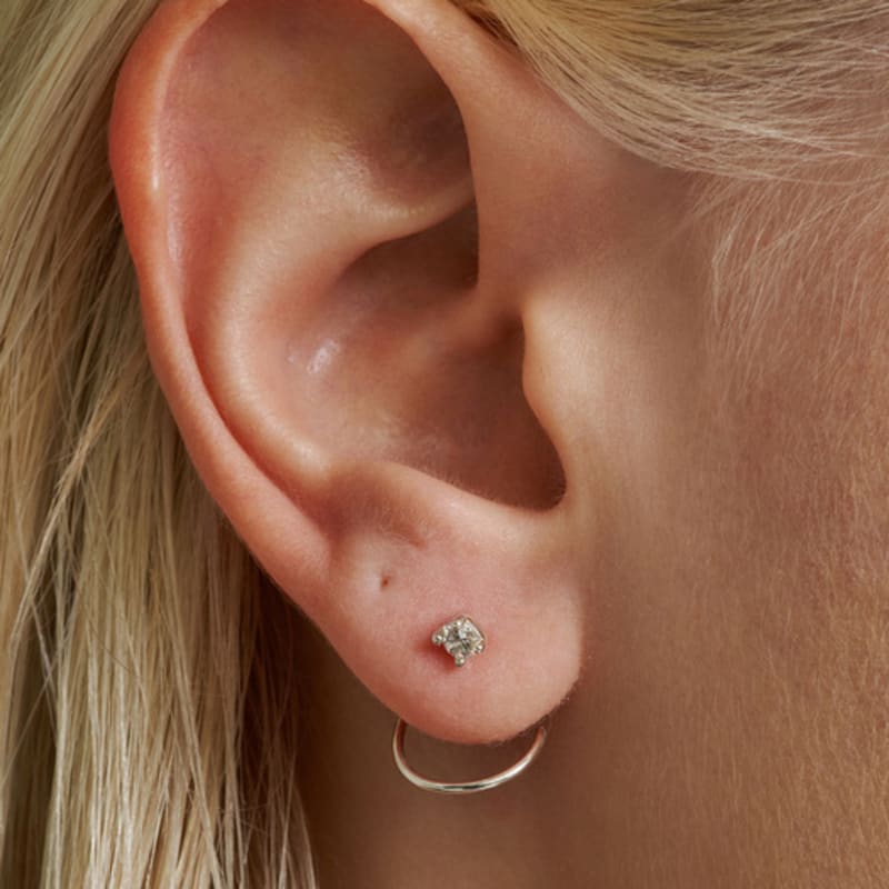 Liersi G-clef Diamond 0.1ct Earrings