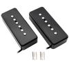 Artec ASA90 Alnico 5 P90 Soap Bar PU Set for Electric Black Pickups, Neck/Bridge Guitar,