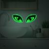 Luminous Green Eyes Bathroom Toilet Home Background Beautification Sticker